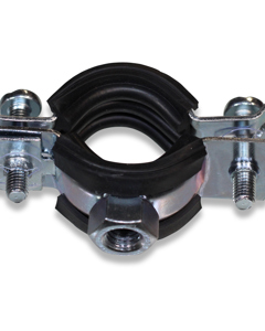 Pipe clamp 20-23mm M8 galvanized / with insert